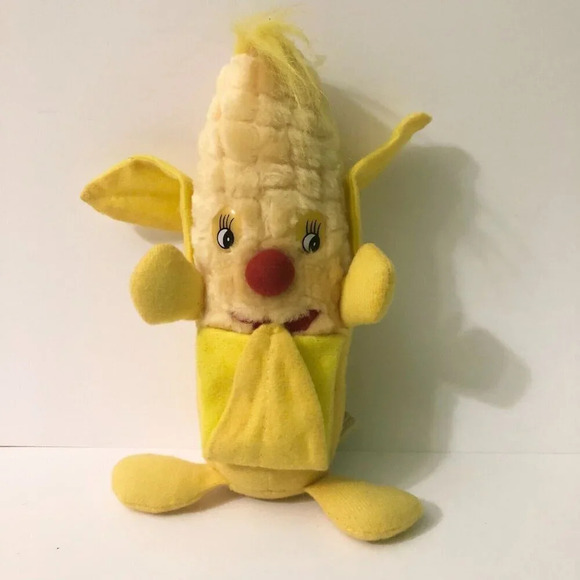 Vintage Corn Plush Anthropomorphic Stuffed Toy  Caravane - Picture 1 of 16